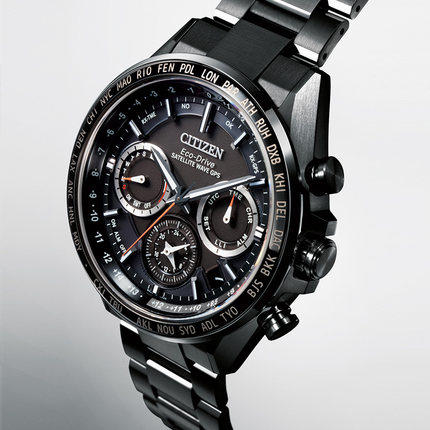 西铁城（CITIZEN）光动能卫星对时舒博钛™覆DLC男表  CC4014-62E 商品图2