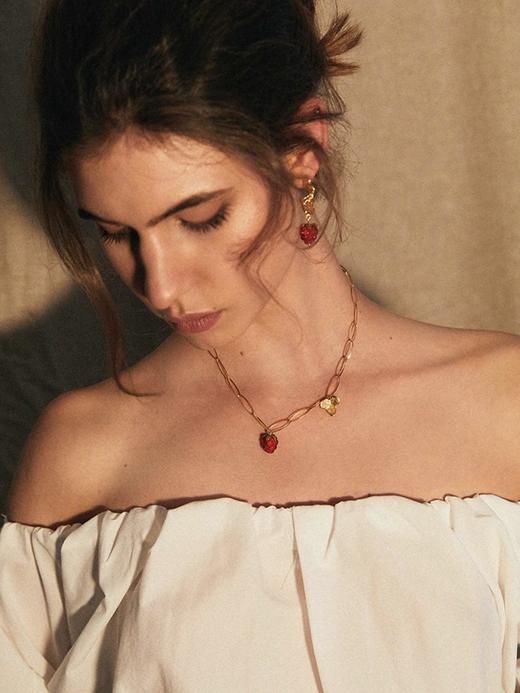 北京仓｜10 DECOART-Raspberrie-野生树莓  叶子 项链［波兰设计师] 商品图1