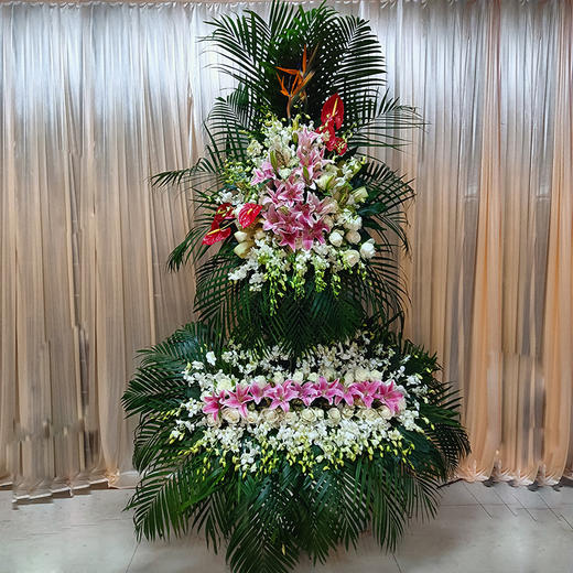 菊花花圈-清明节中元节重阳节花圈定制花圈纪念烈士祭祀祭拜悼念先人 商品图5