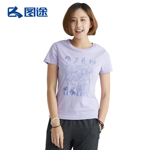 Senselead森力/女式圆领短袖T恤 SS171050 商品图6