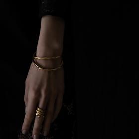 北京仓｜Skultuna-Opaque Objects-金色 手镯（男女同款）［瑞典设计师］