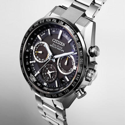 西铁城（CITIZEN）舒博钛光动能卫星对时防水夜光男表CC4015-51E 商品图4