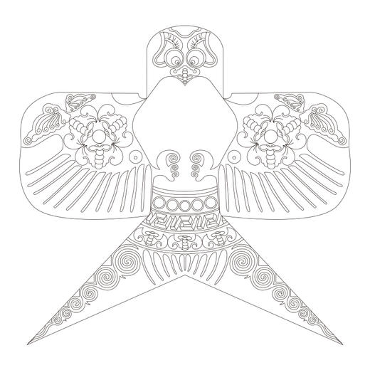  印象唯物 原创 非遗传承 手工diy老北京传统沙燕风筝 商品图5