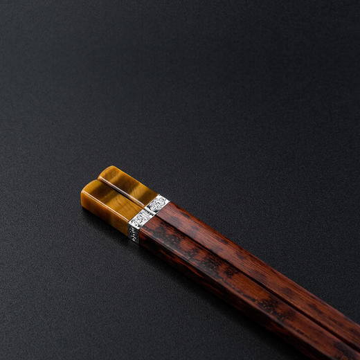 十双装蛇檀抱石高端商务送礼家用筷子986 商品图4