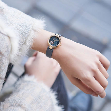 西铁城日本官方正品紫藤花心型镂空水晶装饰机械女士手表PR1020-85A 商品图4