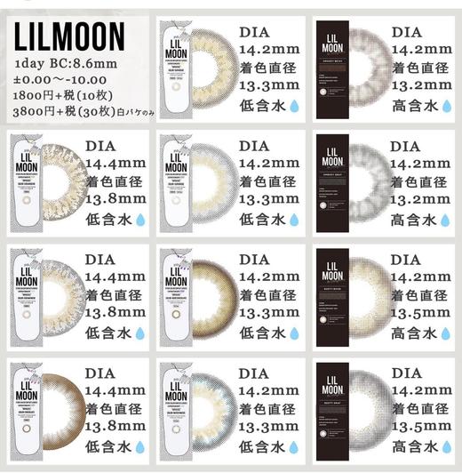 【日抛】西安保税仓发货 Lilmoon 日抛  一盒10片装 商品图1