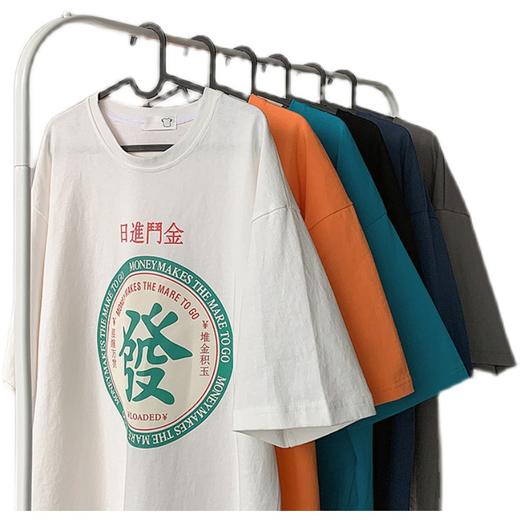 国潮短袖T恤女宽松港风ins潮牌嘻哈oversize半袖上衣夏季情侣体恤 商品图4