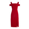 VIMAGE纬漫纪法式洋装吊带晚礼服裙红色连衣裙VB2107122 商品缩略图3