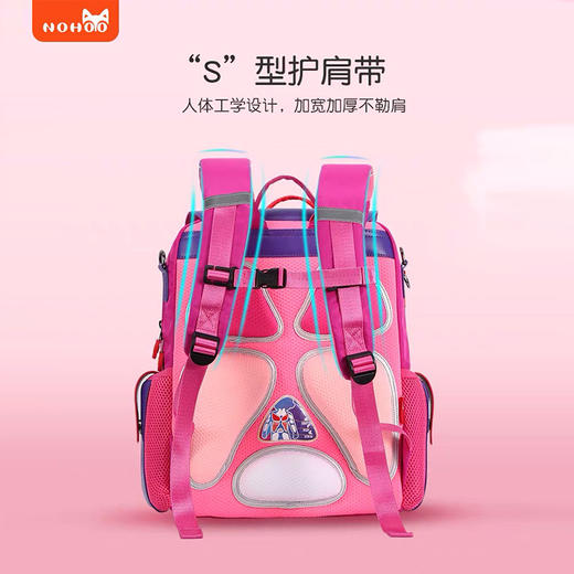 诺狐小学生书包一二年级男女儿童轻便护脊椎减负双肩背包2021新款 商品图3