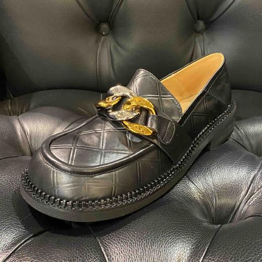 LFGJ 12402 英伦风黑色小皮鞋女百搭复古乐福鞋学生方头粗跟单鞋 商品图0