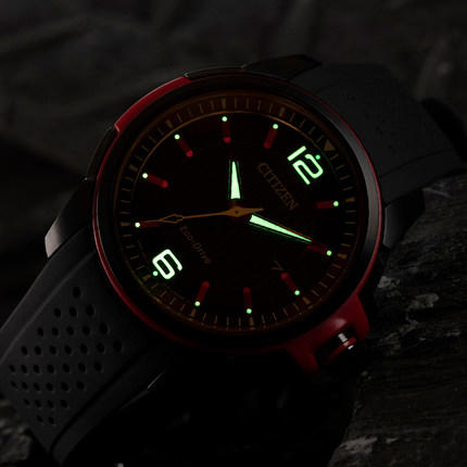 西铁城不锈钢覆BIP/ABS光动能运动系列手表AW1655-01E 商品图4