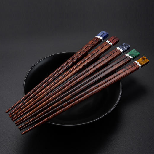 十双装蛇檀抱石高端商务送礼家用筷子986 商品图1