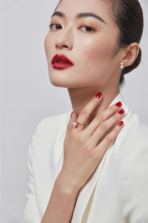 Pearl moments 丝带结 珍珠戒指 商品图1