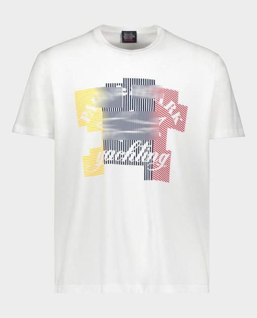 鲨鱼 条纹图案印花 圆领短袖T恤 特惠 PSS96 商品图3