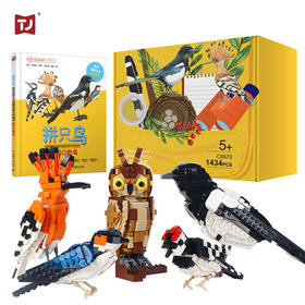 积木世界 自然博物 博物鸟 超有趣 的鸟类科普与积木拼搭书