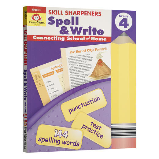 Evan-Moor Skill Sharpeners Spell & Write 技能铅笔刀拼写练习册  美国加州原版教辅 商品图7