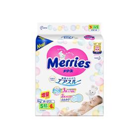 【增量版】MERRIES/花王妙而舒 尿不湿 S82片+6片/包JPY带授权招加盟代理