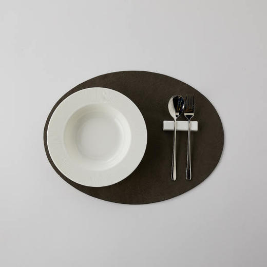 [现代住宅] 新款  柔软触感皮革椭圆形餐桌垫JPY带授权招加盟代理 商品图1