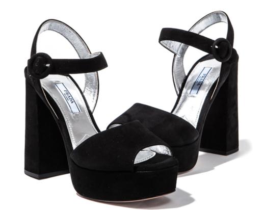 奥莱[普拉达]（1XP814 008 F0002）女士皮革绒面皮高跟鞋JPY带授权招加盟代理 商品图2