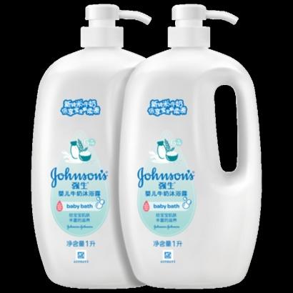 强生婴儿 牛奶沐浴露1L*2瓶 新生儿洗护滋润沐浴乳 1瓶装JPY带授权招加盟代理 商品图0