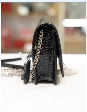 奥莱SAINT LAURENT圣罗兰（Kate）流苏鳄鱼链单肩包JPY带授权招加盟代理