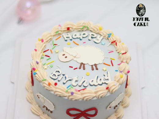 小绵羊手绘蛋糕 商品图2