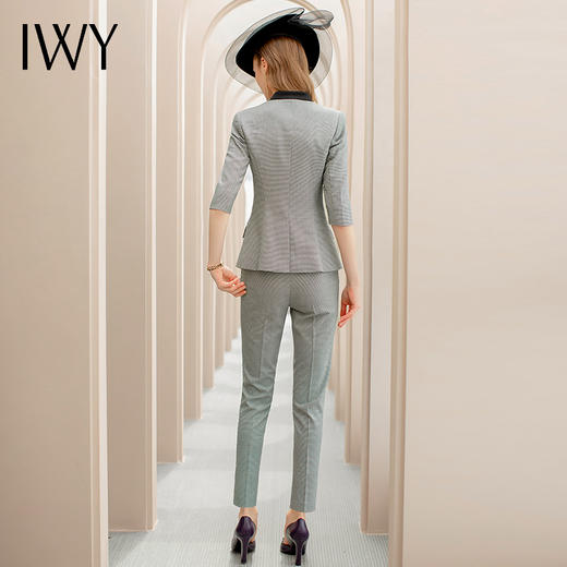 IWY/七分袖套装女高级灰色商务西装干练时尚气质职业装OL工作服C1134+P433 商品图3