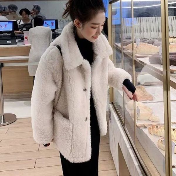 JQ抓绒套头衫冬季皮革半女外套女大衣抓绒可爱外套JPY带授权招加盟代理