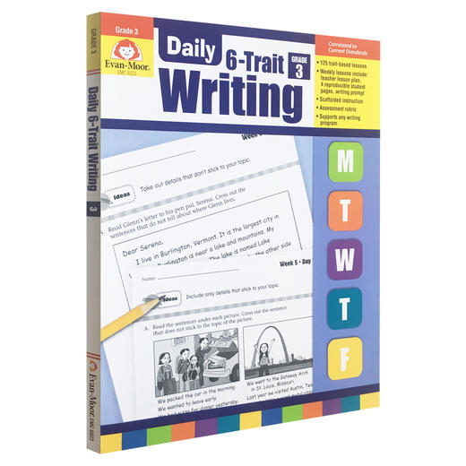 【桃娘推荐】Evan-Moor Daily 6-Trait Writing TE 每日练习系列 系统写作 完整版 商品图3