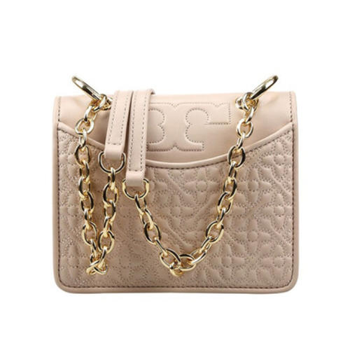 Tory Burch 汤丽柏琦 链条单肩斜挎女士小方包 浅粉 46185 205 商品图0