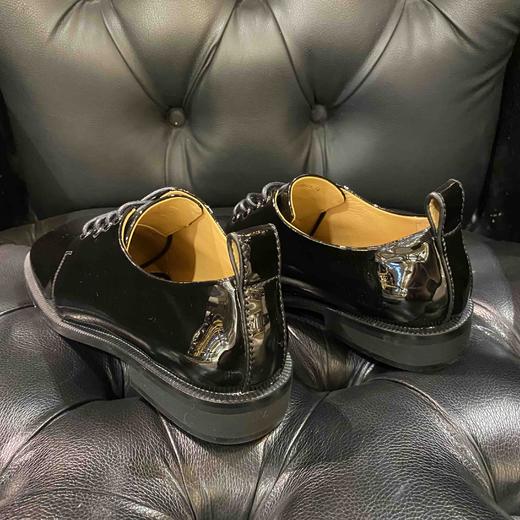 LFGJ 12802 小皮鞋女英伦风复古方头系带高面酷帅街头单鞋 商品图3