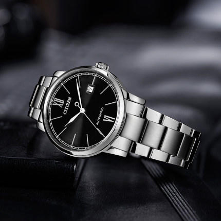 西铁城日本官方正品时尚简约商务钢带机械表男士手表NJ0130-88A 商品图4