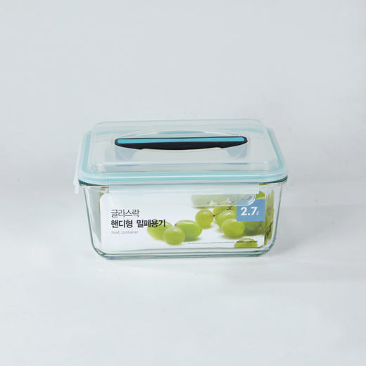 [现代住宅] 新款  韩国玻璃密封容器 玻璃保鲜盒2.7LJPY带授权招加盟代理 商品图0