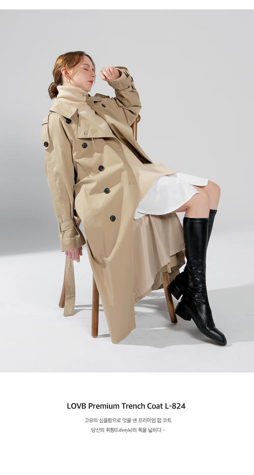 Hot Ping   遮盖[LOVB] L-824长风衣H_JK10046JPY带授权招加盟代理 商品图1
