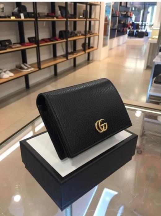 奥莱 Gucci Mamon皮革卡包（456126 CAO0G 1000）JPY带授权招加盟代理 商品图1