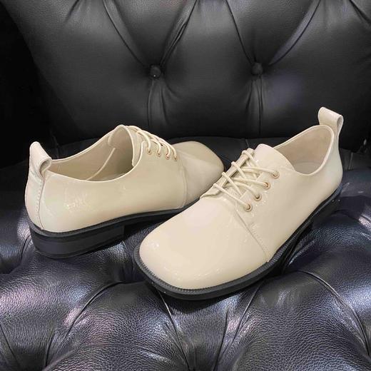 LFGJ 12802 小皮鞋女英伦风复古方头系带高面酷帅街头单鞋 商品图8