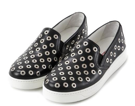 奥莱[普拉达]（3S6159 309U NERO BIANCO）女式便鞋JPY带授权招加盟代理 商品图1