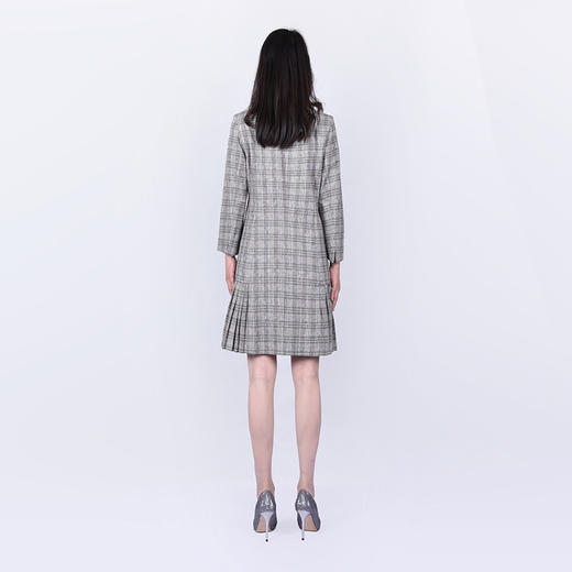 SAINT L’UCK/圣媛女装 青春优雅环保亚麻格纹西服裙SA320L51 商品图1