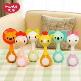 汇乐十二生肖动感音乐节奏棒新生婴幼儿摇铃玩具0-1岁宝宝6-12月
