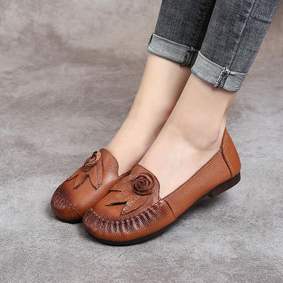 MLD- 8805新款民族风单鞋女平底软底浅口花朵跳舞 商品图1