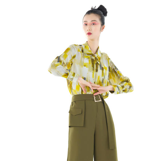 3F5781--琉璃黄色衬衫--《绿色系列》 商品图8