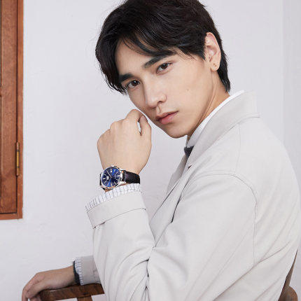 西铁城日本官方正品小牛皮带不锈钢防水机械男表NH8390-20H 商品图2