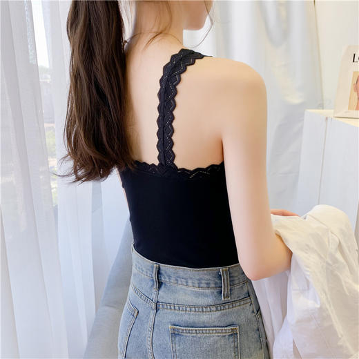 卡卡爆款大U外穿内搭打底文胸抹胸内衣轻奢蕾丝内衣女士吊带 商品图2