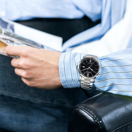 西铁城日本官方正品时尚简约商务钢带机械表男士手表NJ0130-88E 商品图6