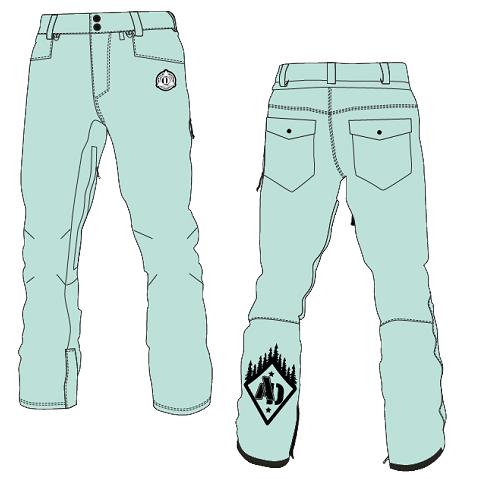 Dream 21-22 新款单板雪裤 水绿色 商品图0