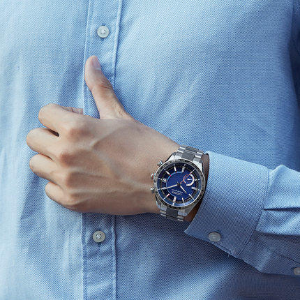 西铁城官方正品舒博钛卫星对时日期显示光动能防水男表CC3085-51L 商品图3