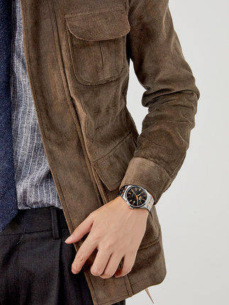 西铁城官方不锈钢覆BIP表带防水机械优雅男表NH8395-77E 商品图4