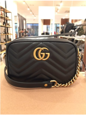 奥莱 Gucci Matlase迷你包黑色448065 DTD1T 1000JPY带授权招加盟代理