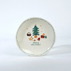 [现代住宅] 新款 韩国 手绘暖冬甜品盘 陶瓷圣诞甜品盘 18CM 绿色JPY带授权招加盟代理 商品缩略图0
