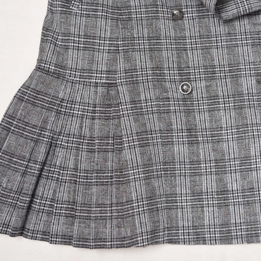 SAINT L’UCK/圣媛女装 青春优雅环保亚麻格纹西服裙SA320L51 商品图4